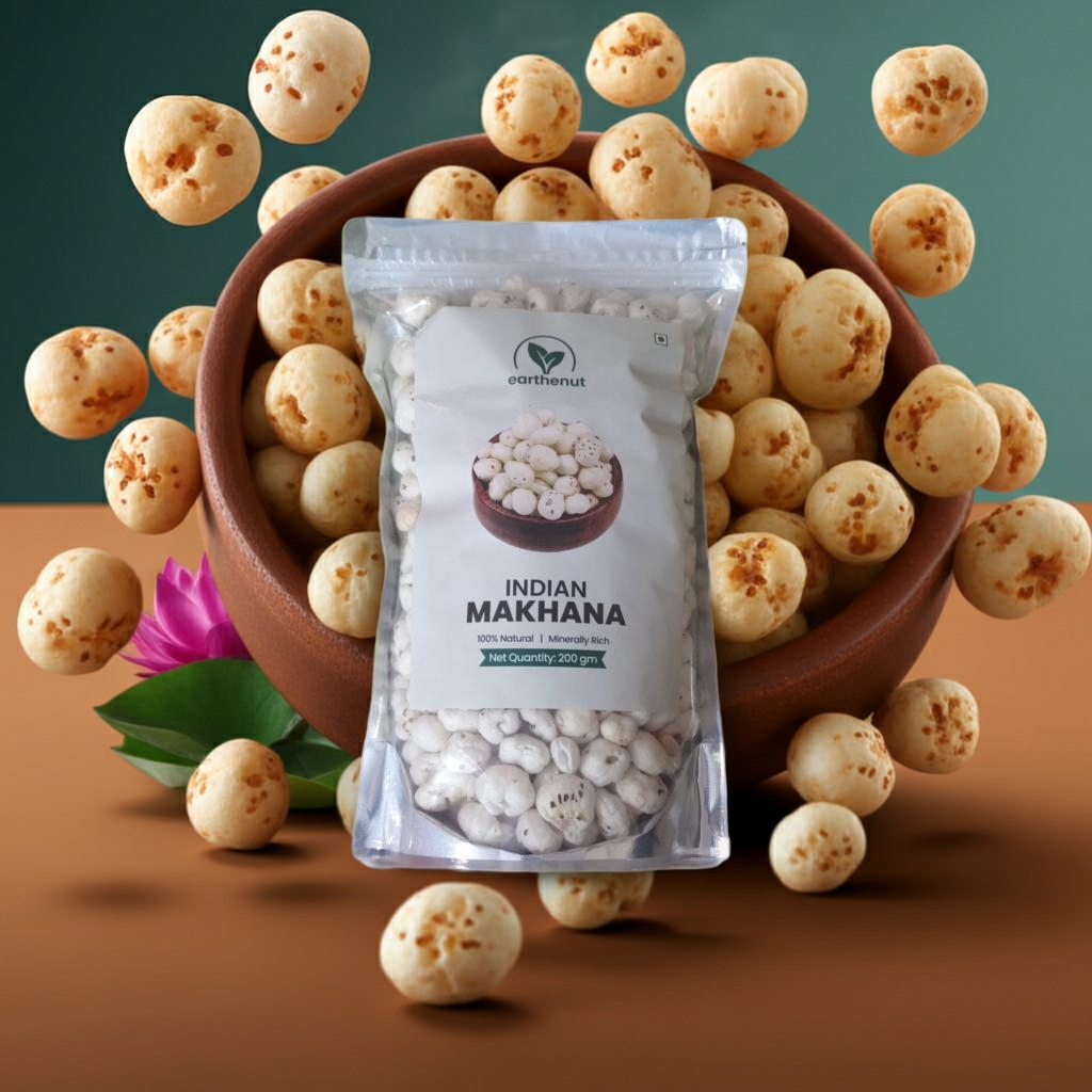INDIAN MAKHANA | Premium Roasted Fox Nuts | Healthy Snack | 200g